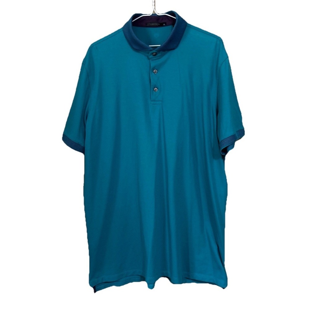 Greyson Mens Golf Polo Cherokee XL Blue Lagoon w/ Embroidered Patch Added (1910)